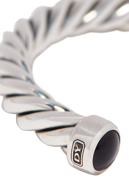 Cable Classic Black Diamonds Cuff Bracelet